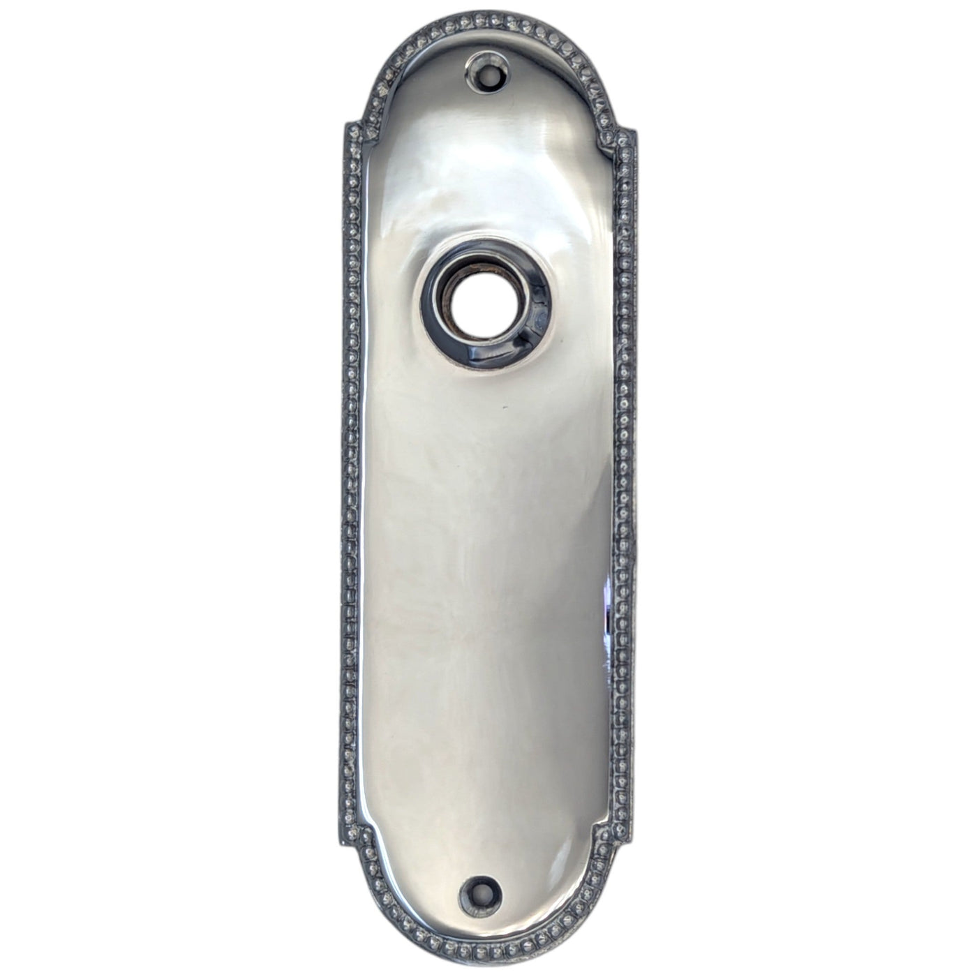 Antique Hardware Beaded Arched Solid Brass Backplate (Several Finish Options) BACK PLATE