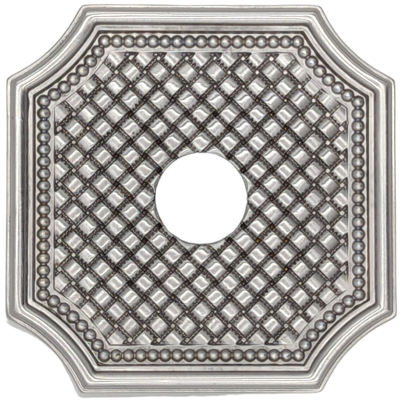 Antique Hardware Basket Weave Solid Brass Rosette (Several Finishes Available) ROSETTES
