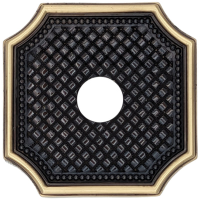 Antique Hardware Basket Weave Solid Brass Rosette (Several Finishes Available) ROSETTES