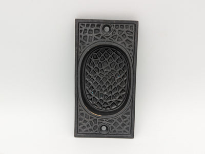 ##Antique Hardware## Open Box Sale Item Craftsman Flush Pull (Oil Rubbed Bronze Finish)