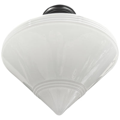 Large Art Deco Glass Semi-Flush Standard Light (Several Finishes Available)