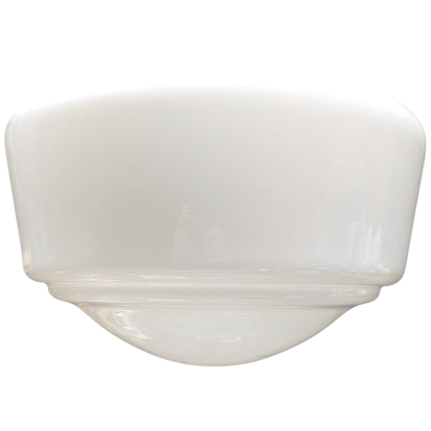 Traditional Schoolhouse Milk Glass Standard Chain Light (Several Finishes Available)