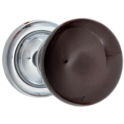 Magnifique™ Classic Door Set with Brown Porcelain Knobs (Several Finishes Available)