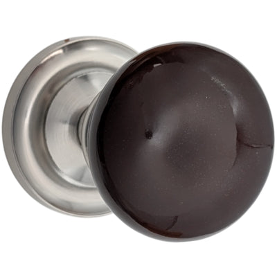 Magnifique™ Classic Door Set with Brown Porcelain Knobs (Several Finishes Available)