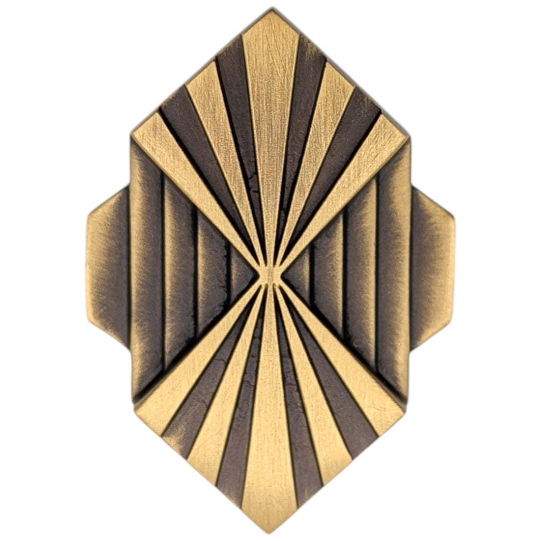 2 inch Moderne Deco Cabinet Knob (Several Finishes Available)