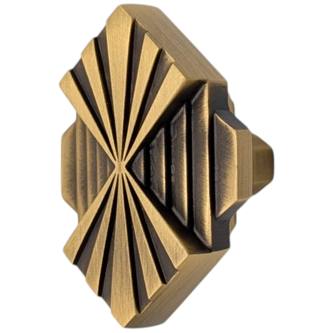 2 inch Moderne Deco Cabinet Knob (Several Finishes Available)