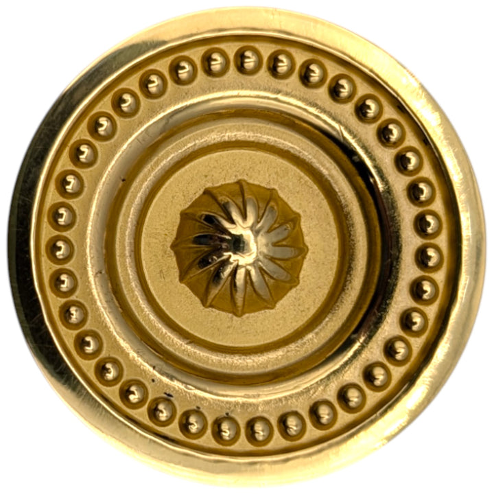 1 1/2 inch Beaded Imperial Cabinet Knob (Several Finishes Available)