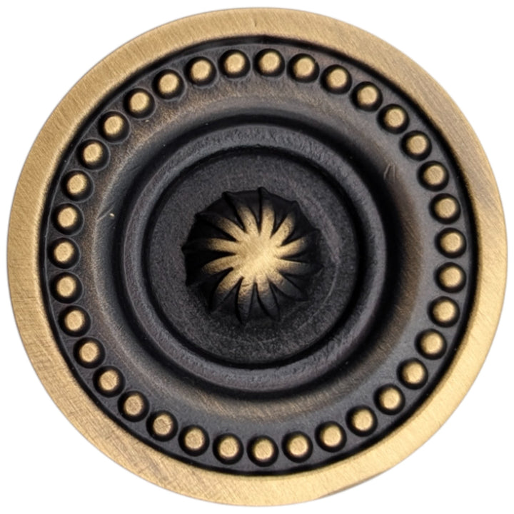 1 1/2 inch Beaded Imperial Cabinet Knob (Several Finishes Available)