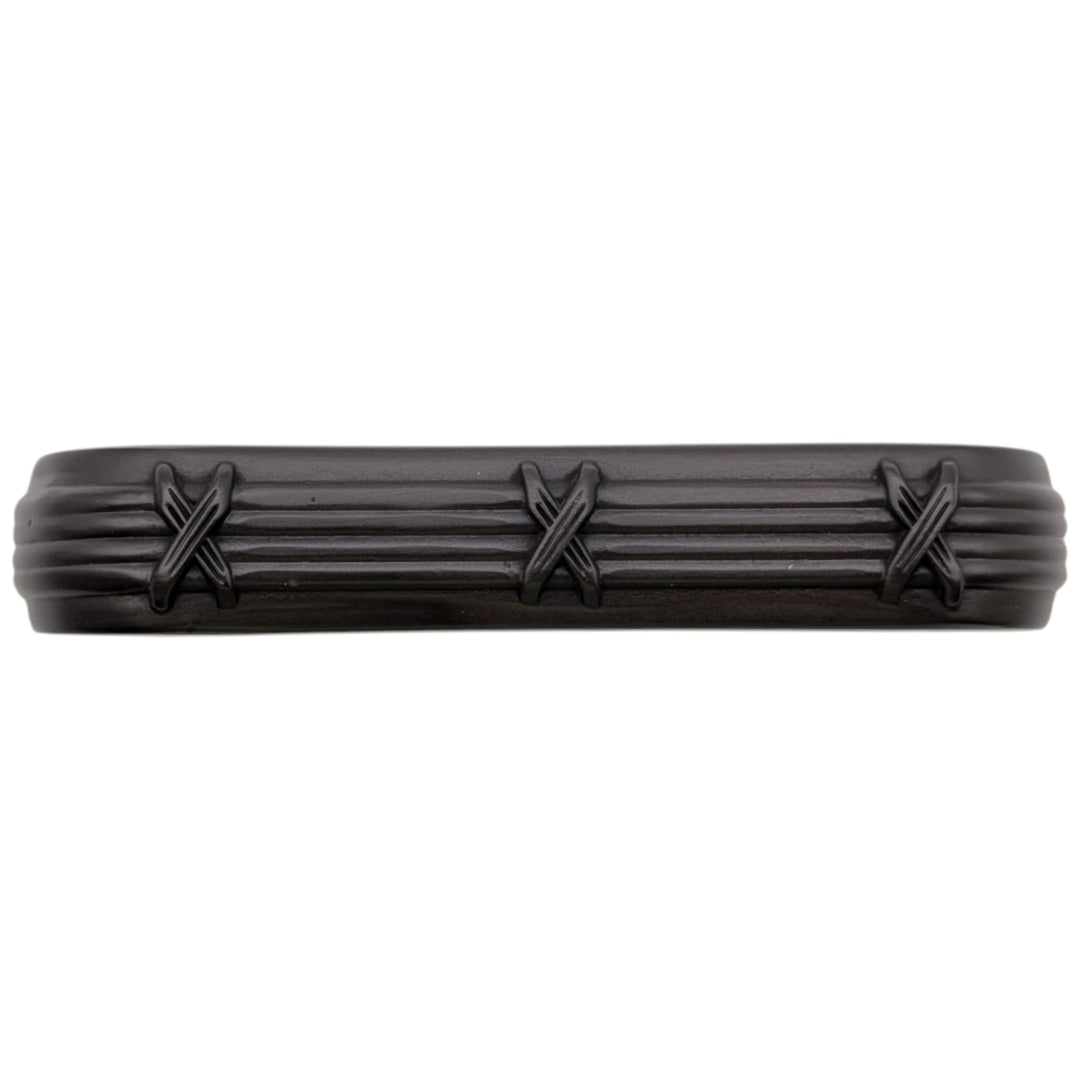 ##Antique Hardware## 3 1/2 inch Overall (3 inch C-C) Ribbon & Reed Trellis Cabinet Pull (Several Finishes Available)