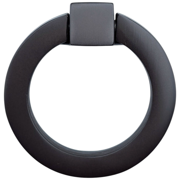 2 1/2 Inch Mission Style Solid Brass Drawer Ring Pull