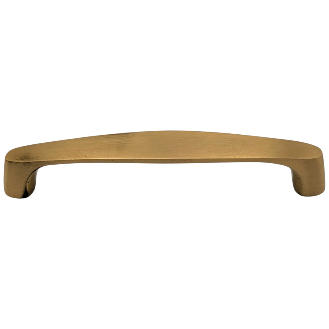 4 Inch Overall (3 3/4 Inch c-c) Solid Brass Traditional Pull (Several Finishes Available)