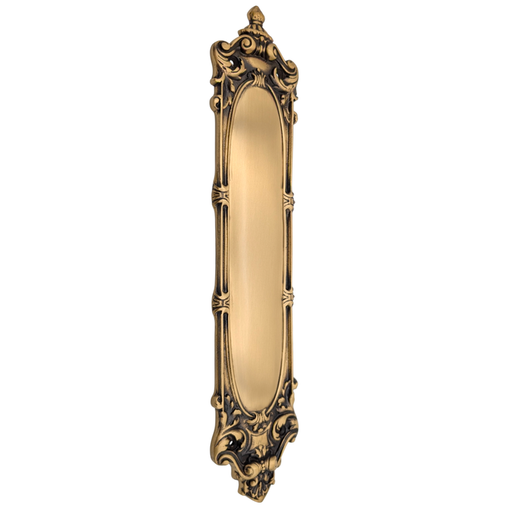 14 1/2 Inch Solid Brass Victorian Push Plate