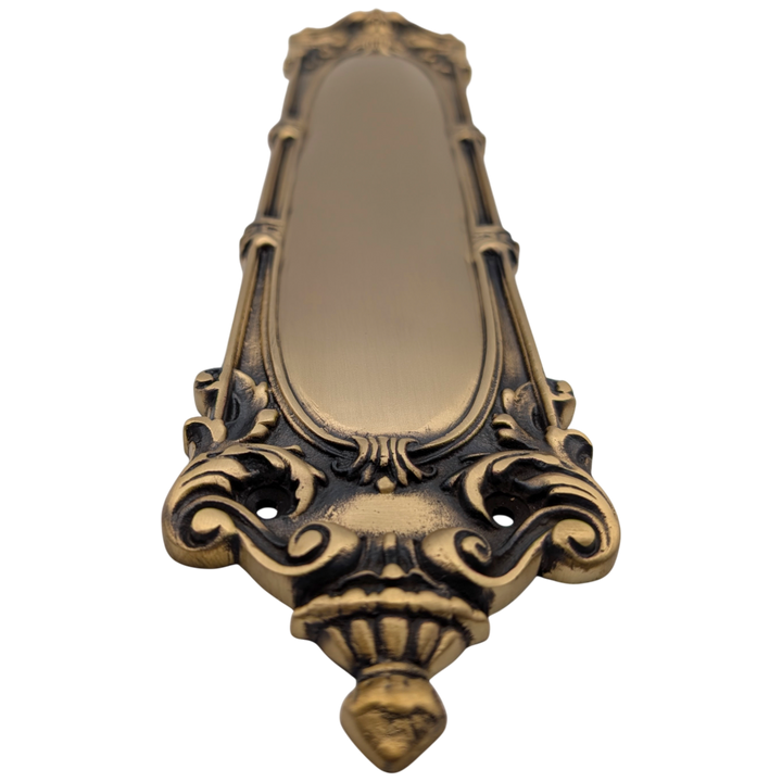 14 1/2 Inch Solid Brass Victorian Push Plate