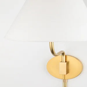 ##Antique Hardware## Patti Plug-In Sconce