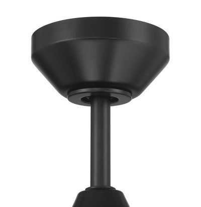 Antique Hardware 52" Quell Fan, Flat Black Finish, Flat Black Blades. LED Light, WIFI and Control Included Ceiling Fan