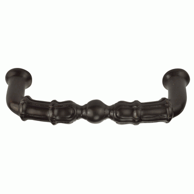 ##Antique Hardware## 5 Inch Overall (4 1/3 Inch c-c)  Solid Brass Victorian Style Pull