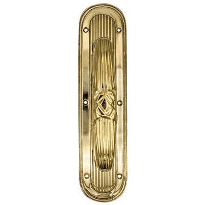 Antique Hardware 10 1/2 Inch Art Deco Style Door Pull and Plate Door Hardware