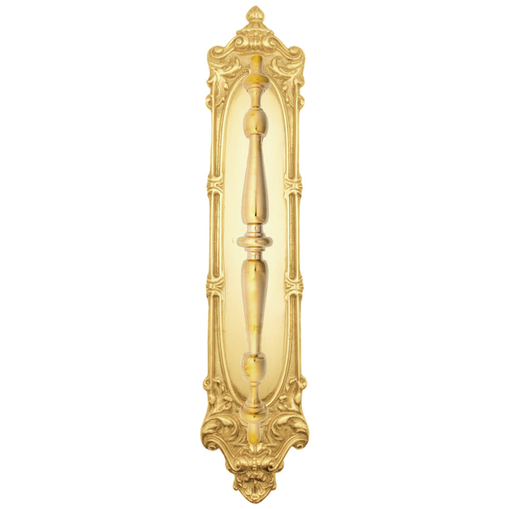 14 1/2 Inch Solid Brass Victorian Pull Plate