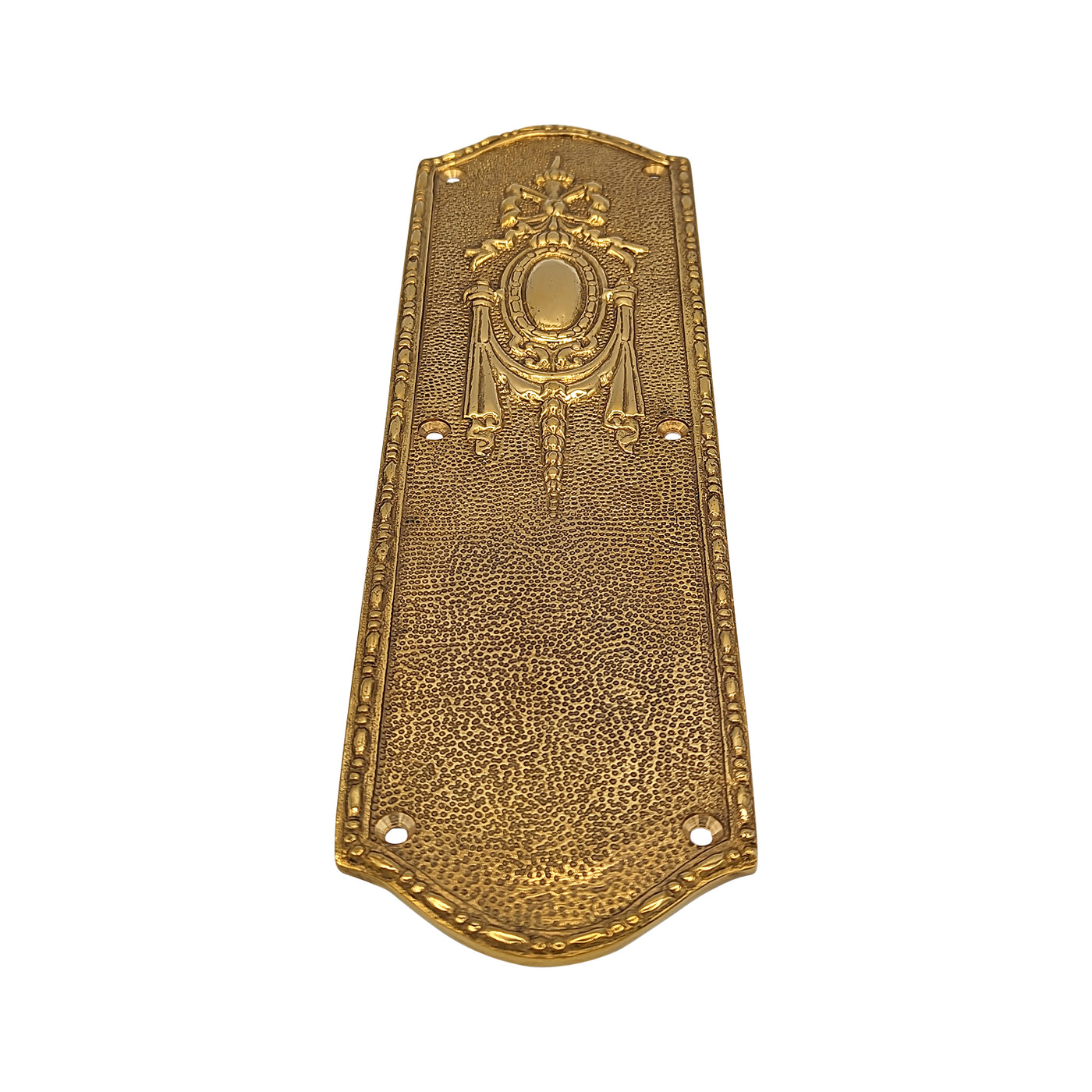 Antique Hardware 11 Inch Ribbon & Bow Solid Brass Push Plate Door Push Plates