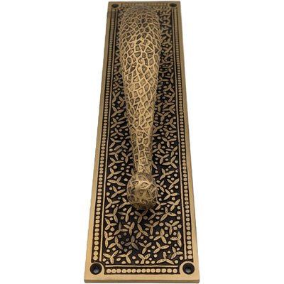 Antique Hardware 12 Inch Solid Brass Rice Pattern Door Pull (Several Finishes Available) Door Hardware