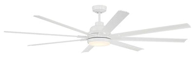 Antique Hardware 72" Rush in White w/ White Blades Ceiling Fan