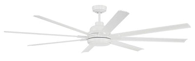 Antique Hardware 72" Rush in White w/ White Blades Ceiling Fan