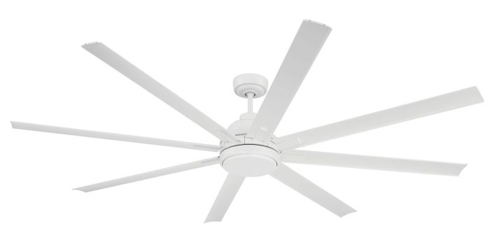 Antique Hardware 72" Rush in White w/ White Blades Ceiling Fan