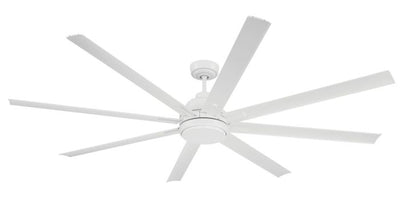 Antique Hardware 72" Rush in White w/ White Blades Ceiling Fan