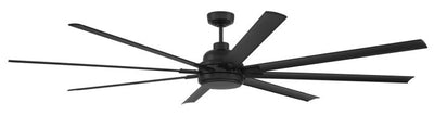 ##Antique Hardware## 84" Rush in Flat Black w/ Flat Black Blades