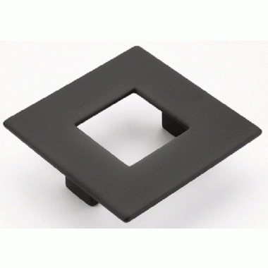 ##Antique Hardware## 3 1/2 Inch (2.50 Inch c-c) Finestrino Square Pull