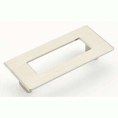 ##Antique Hardware## 4 5/8 Inch (3 3/4 Inch c-c) Finestrino Rectangle Pull