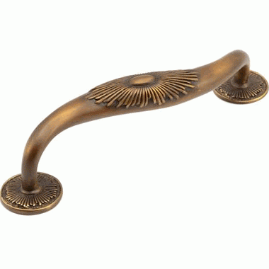 Antique Hardware 1 1/8 Inch (5 Inch c-c) Sunburst Cabinet Pull CABINET PULL