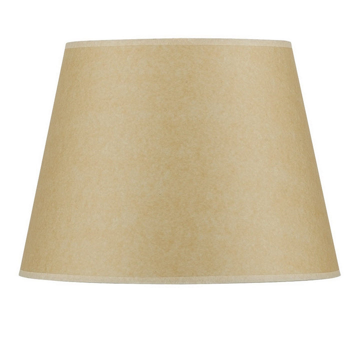 ##Antique Hardware## 9.5 Inch Tall Round Hardback Fabric Shade