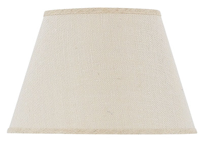 ##Antique Hardware## 10 Inch Tall Hardback Burlap Shade