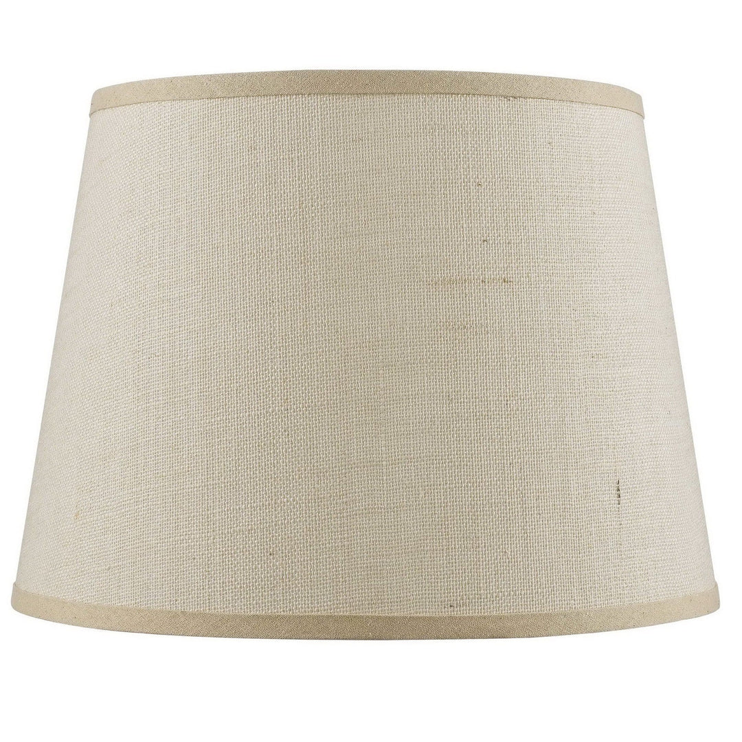 ##Antique Hardware## 11 Inch Tall Hardback Fine Burlap Shade