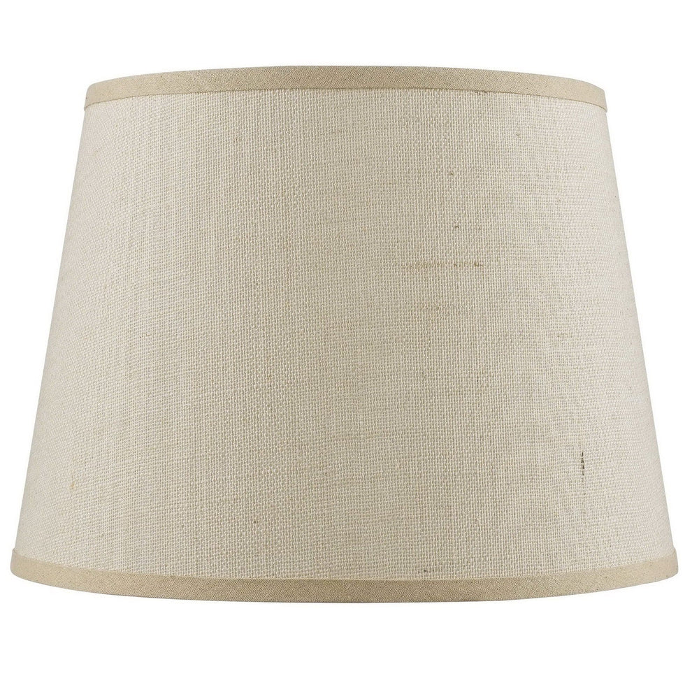 ##Antique Hardware## 11 Inch Tall Hardback Fine Burlap Shade
