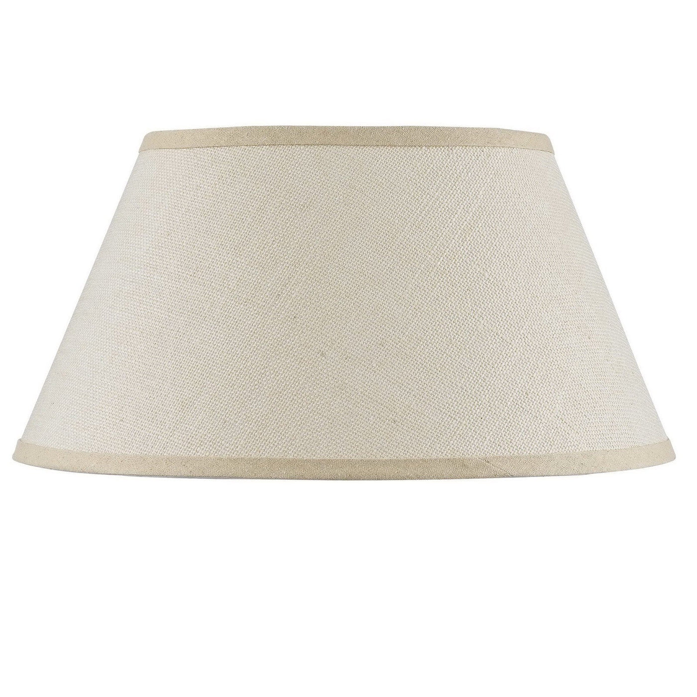 ##Antique Hardware## 9.3 Inch Tall Hardback Fine Burlap Shade