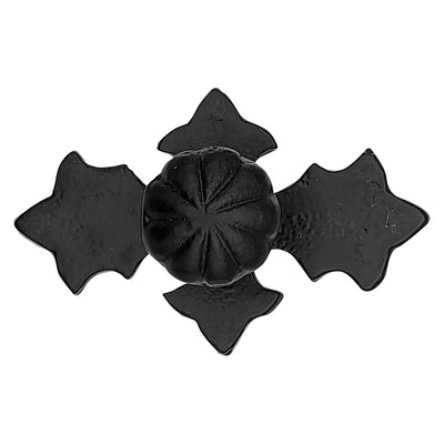 Antique Hardware 4 1/8 Inch Wide Solid Iron Cross Pattern Cabinet & Furniture Knob CABINET KNOB
