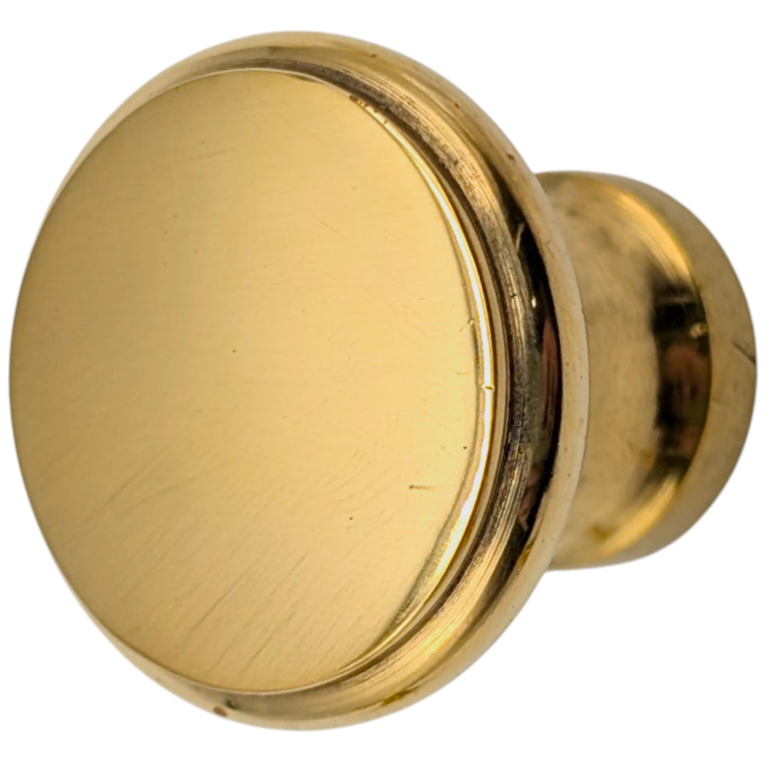 ##Antique Hardware## 1 Inch Brass Flat Top Cabinet & Furniture Knob (Several Finishes Available)