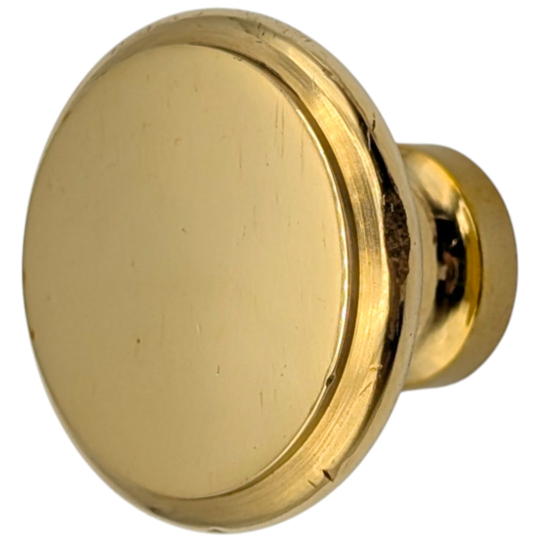 ##Antique Hardware## 1 1/2  Inch Brass Flat Top Cabinet & Furniture Knob (Several Finishes Available)