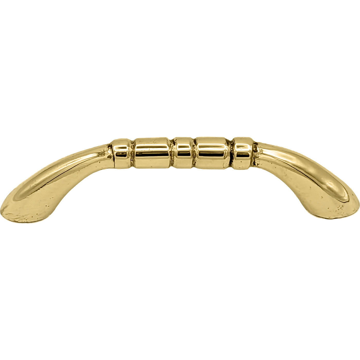 Antique Hardware 4 3/4 Inch Overall (4 Inch c-c) Solid Brass Traditional Pull CABINET PULL