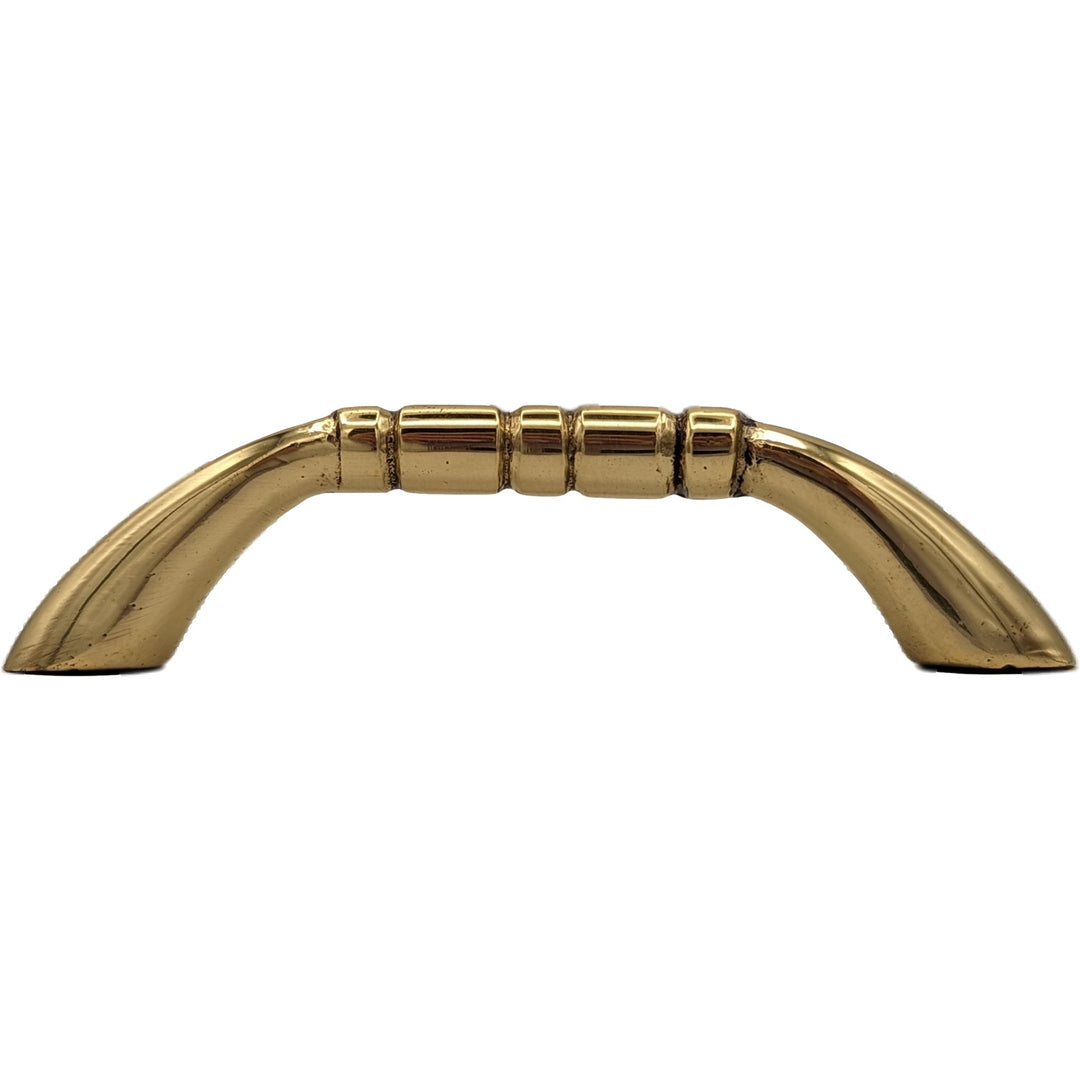 ##Antique Hardware## 3 1/2 Inch Overall (3 Inch c-c) Solid Brass Traditional Pull (Several Finishes Available)