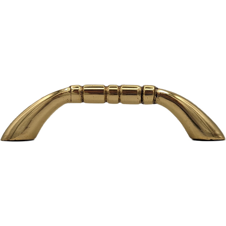 ##Antique Hardware## 3 1/2 Inch Overall (3 Inch c-c) Solid Brass Traditional Pull (Several Finishes Available)