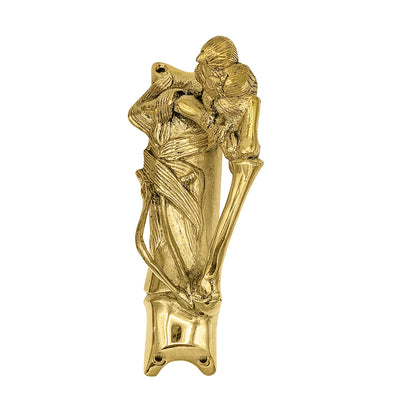 Antique Hardware 9 Inch Solid Brass Door Pull Bamboo & Bird (Left Facing) Door Hardware