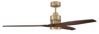 Antique Hardware 60" Sonnet WiFi in Satin Brass w/ Walnut Blades Ceiling Fan