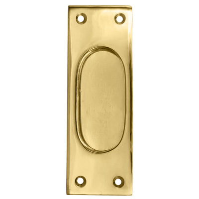 Antique Hardware 5 Inch Solid Brass Traditional Style Rectangular Pocket Door (Several Finishes Available) WINDOW PULL POCKET