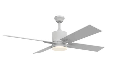 Antique Hardware 52" Teana in White w/ White Blades Ceiling Fan