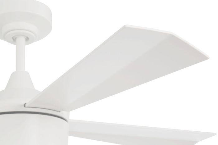 ##Antique Hardware## 42" Theo,White Finish, White Blades, Light Kit Inlcuded (Optional)