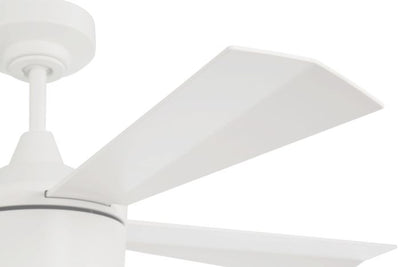 ##Antique Hardware## 42" Theo,White Finish, White Blades, Light Kit Inlcuded (Optional)