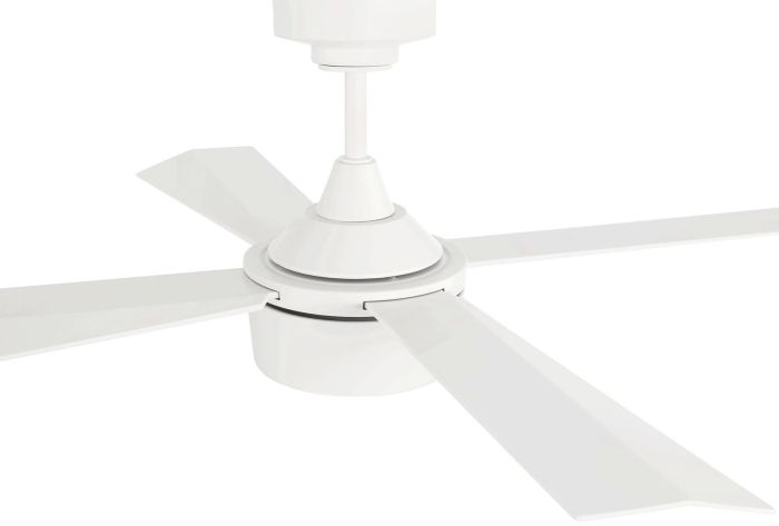 ##Antique Hardware## 42" Theo,White Finish, White Blades, Light Kit Inlcuded (Optional)